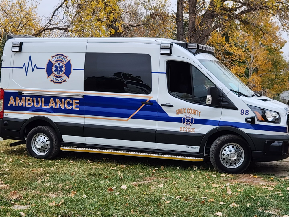 Sioux County Ambulance vehicle graphics
