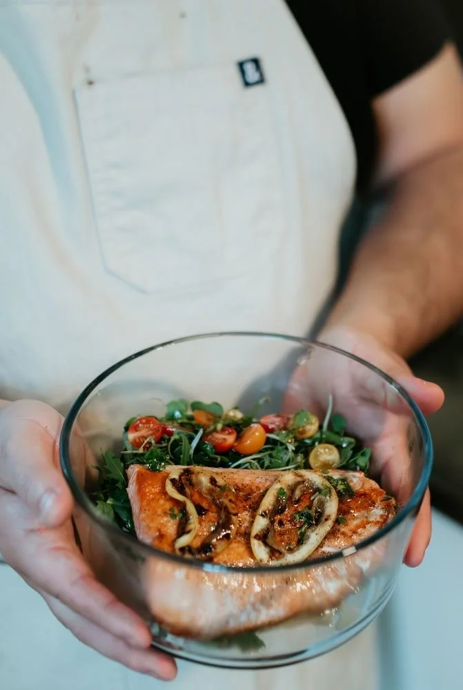 Fresh salmon meal prep