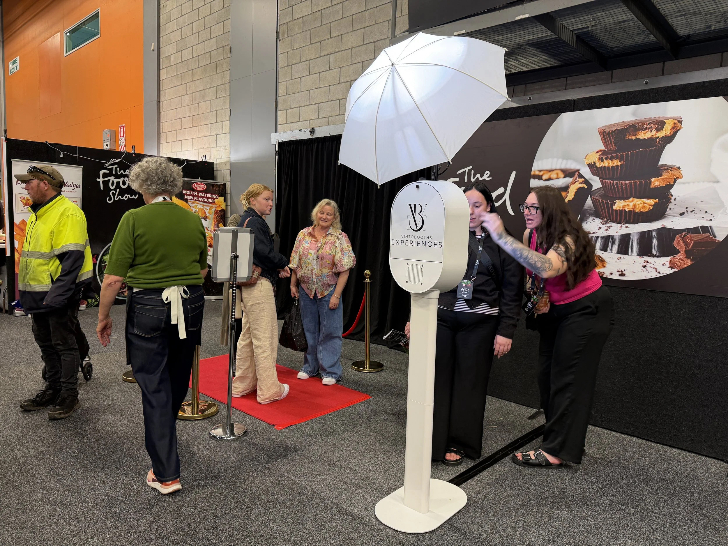 Guest taking part in the Auckland Food Show activation