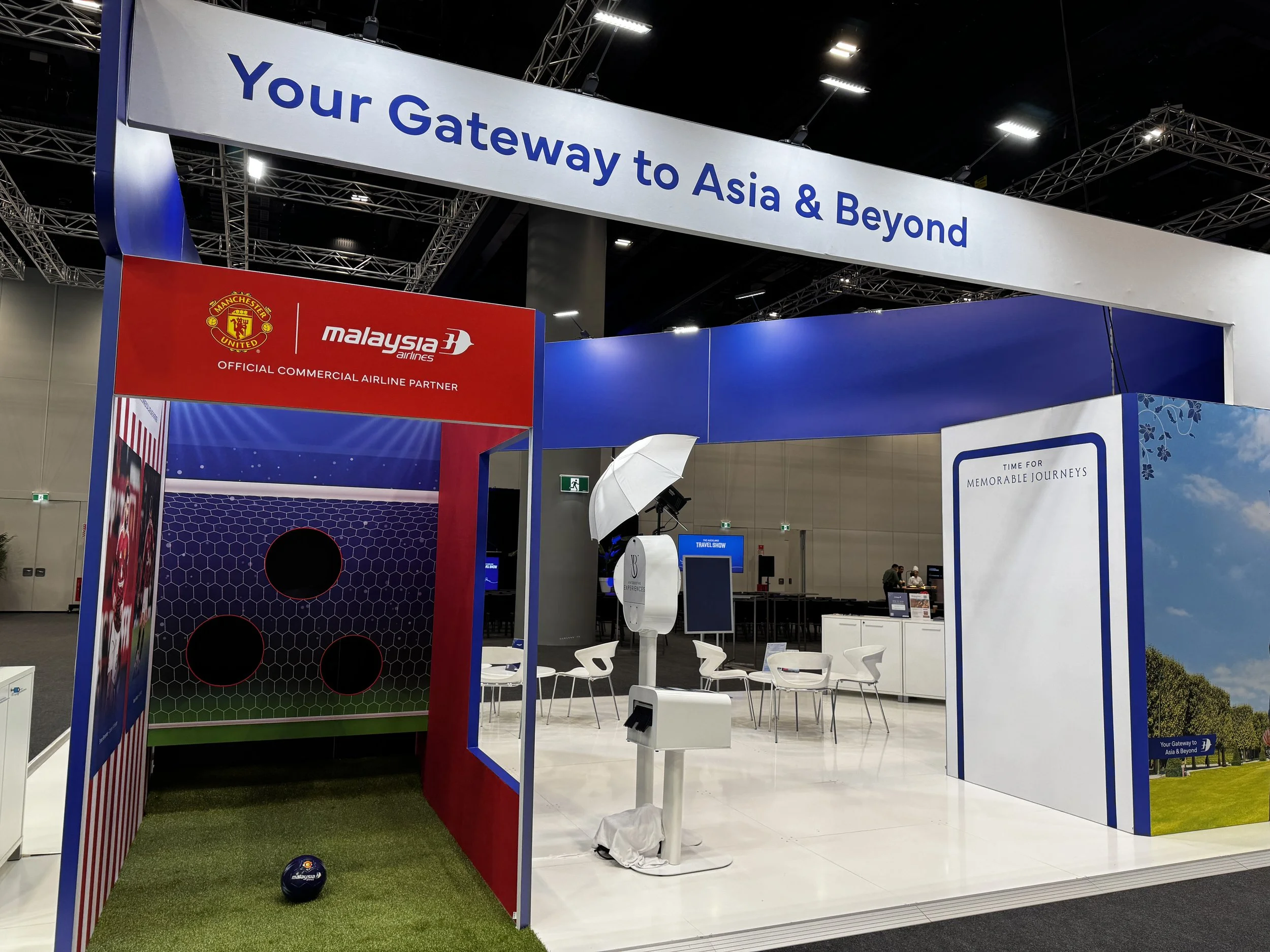 Malaysia Airlines AI Booth setup