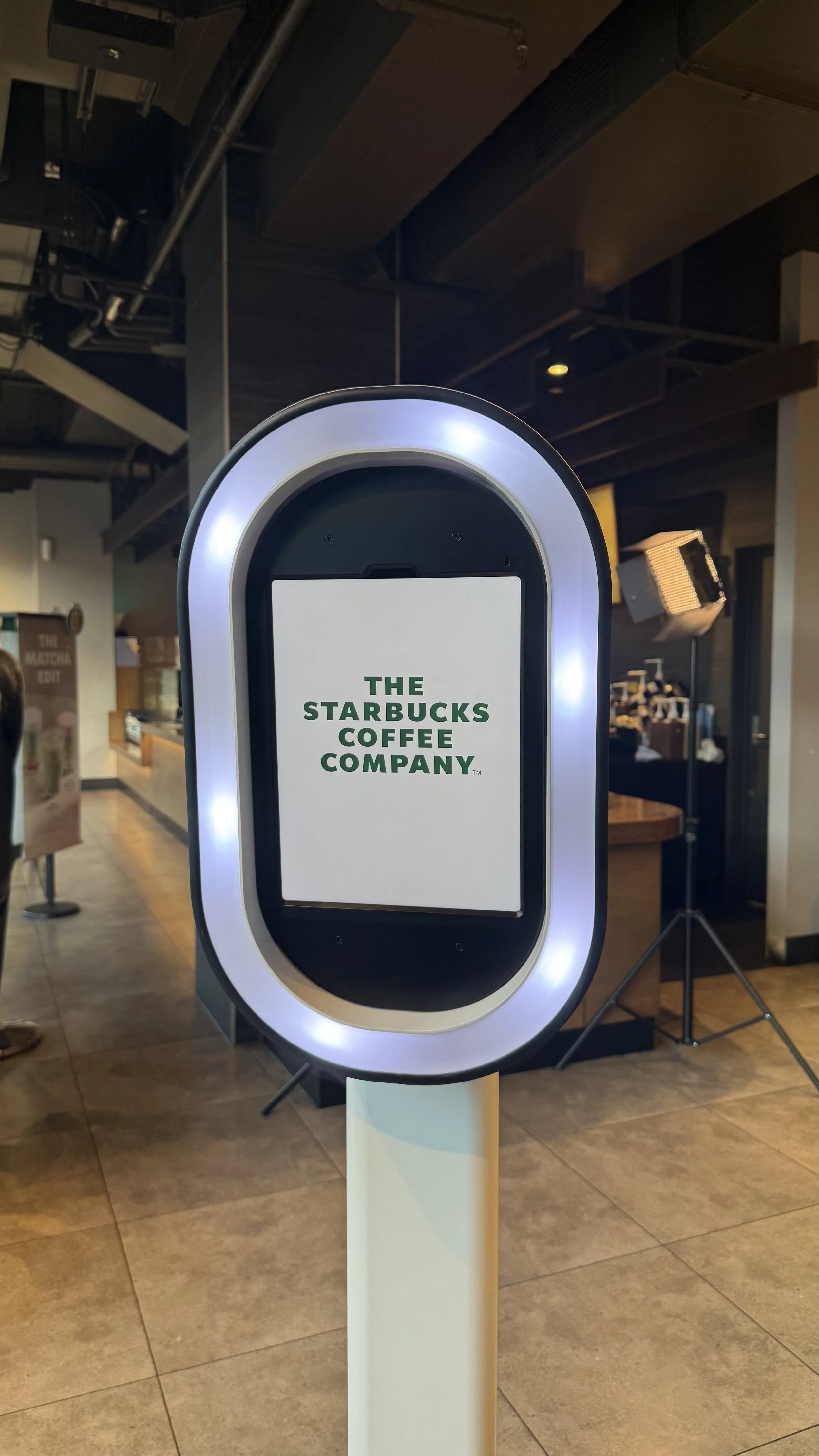 Fully branded Starbucks VintoBooths activation
