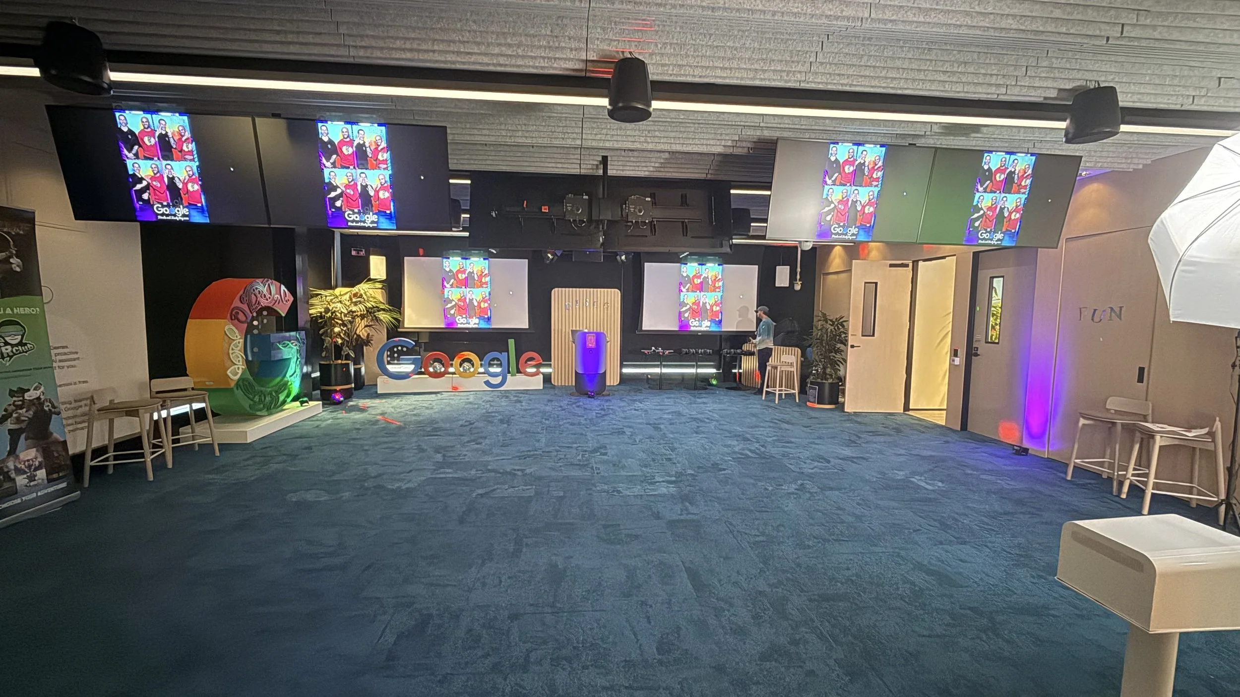 Google Friends and Family Day green-screen activation
