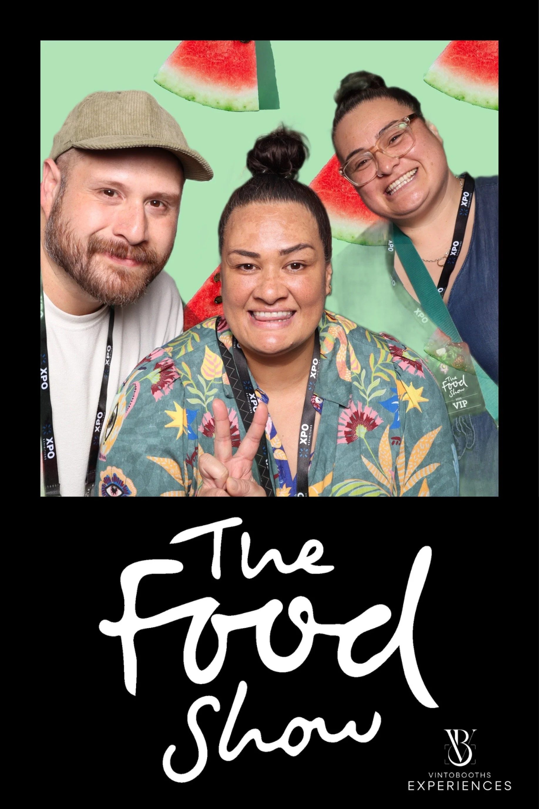 Auckland Food Show themed branded portrait