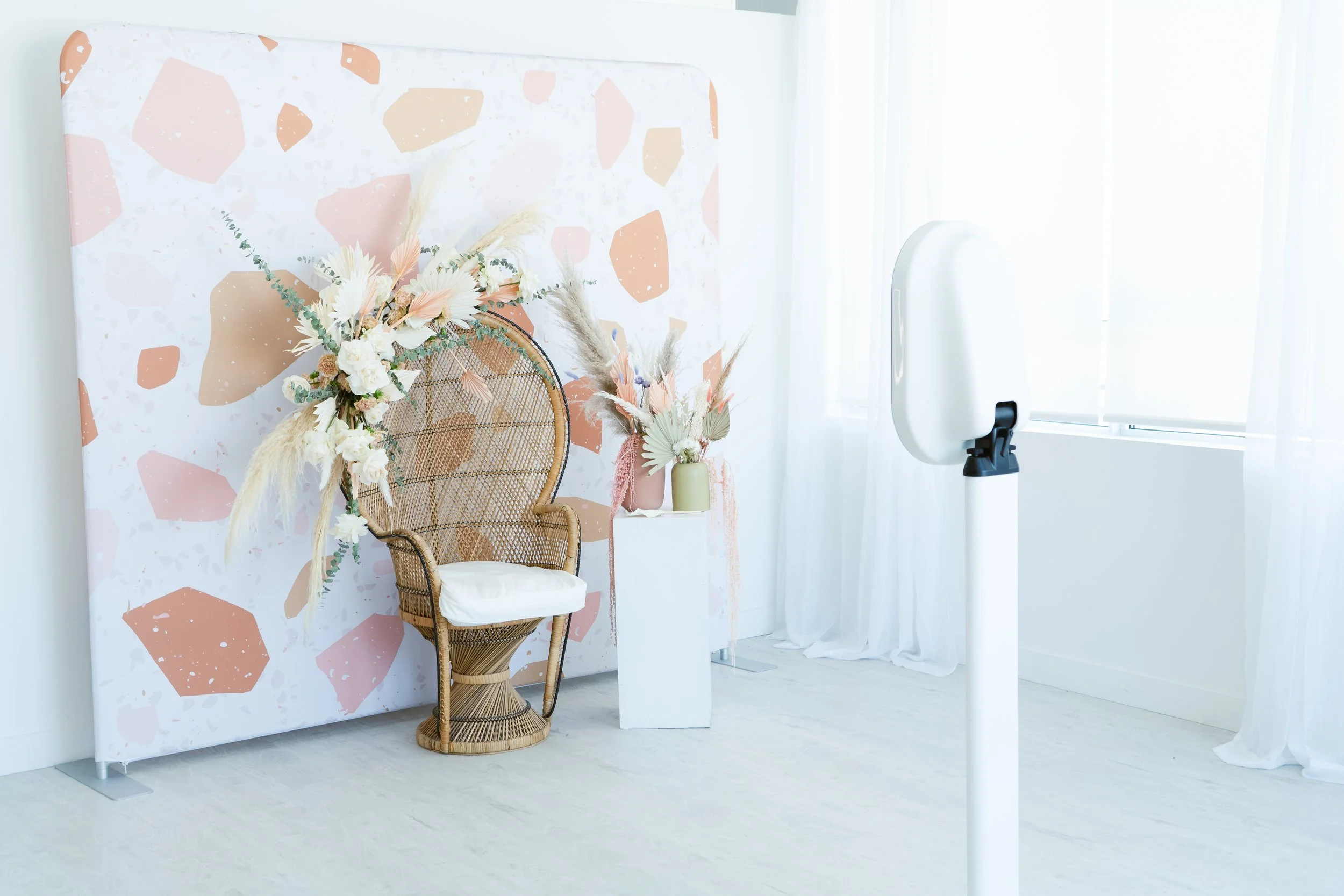 Backdrop setup detail