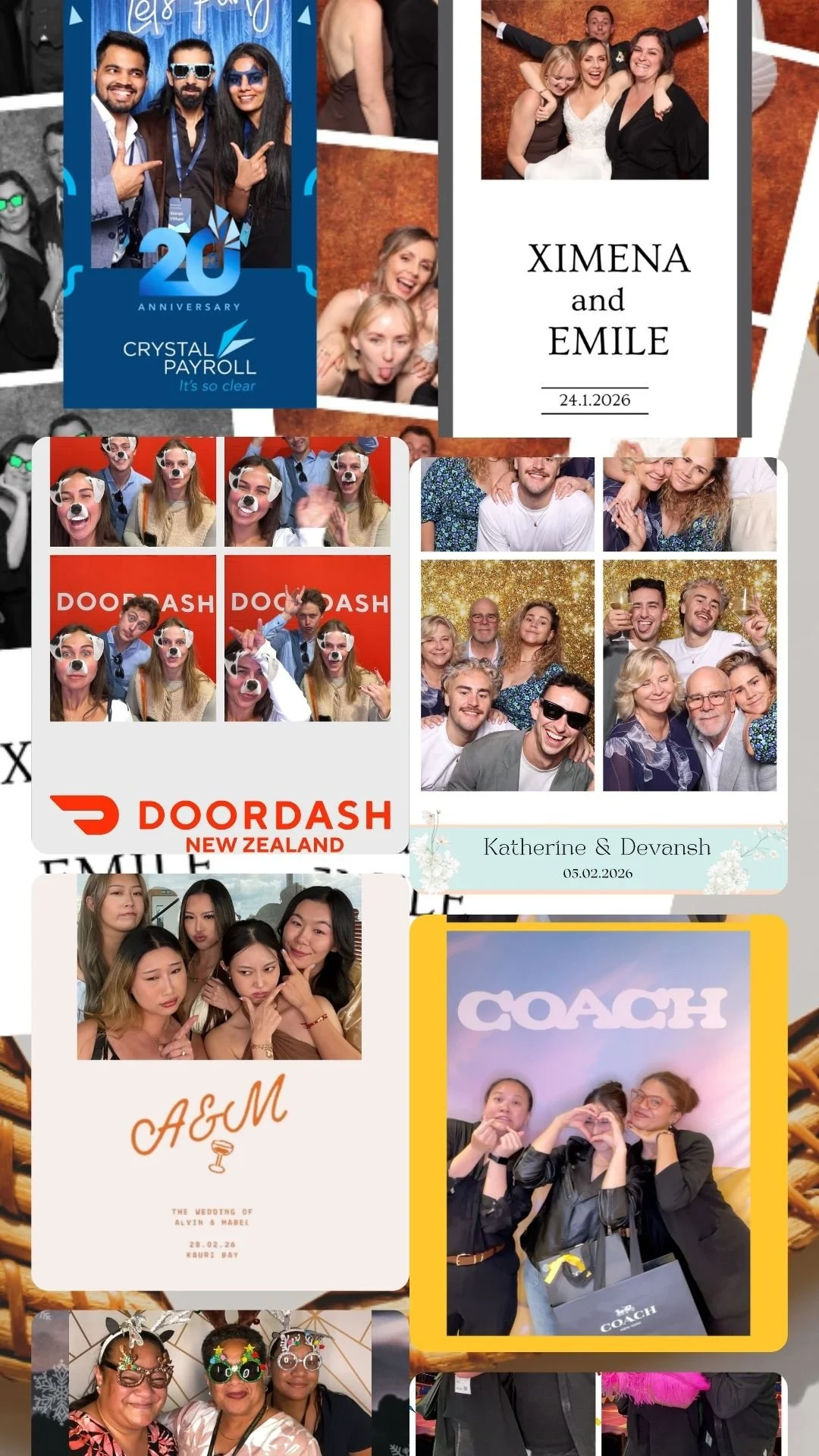 VintoBooths team preparing lighting and setup