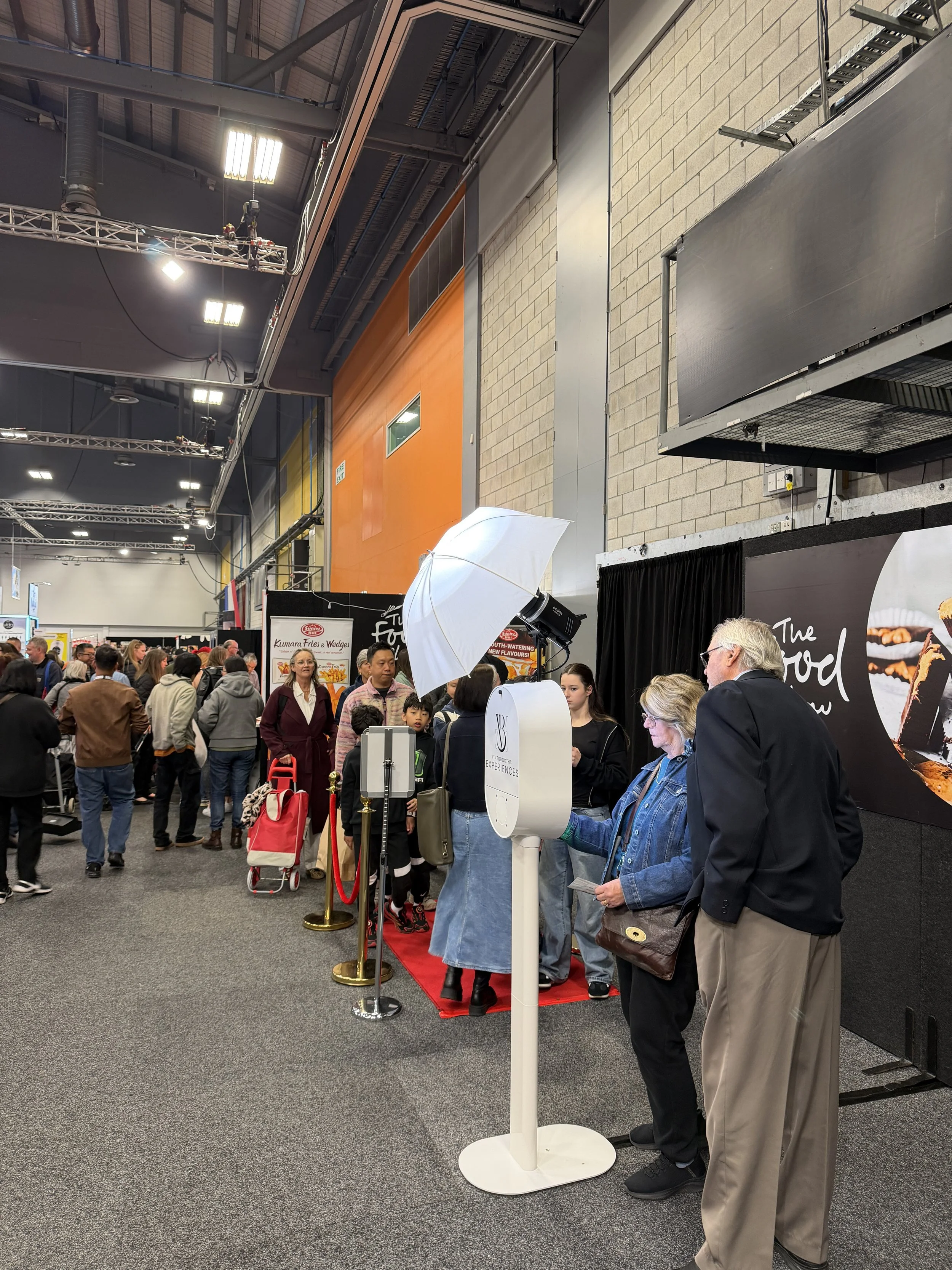 VintoBooths activation live at the Auckland Food Show