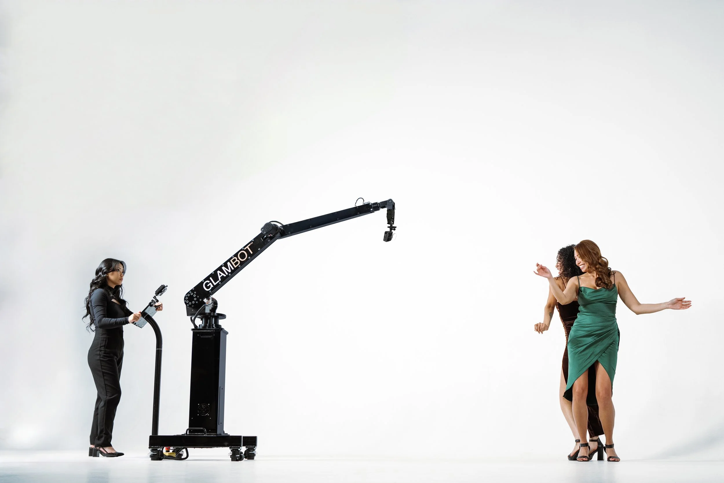 Glambot camera setup close up