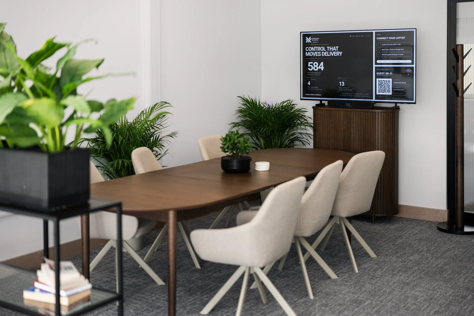 The meeting area at Coordinated Solutions, The Moorings