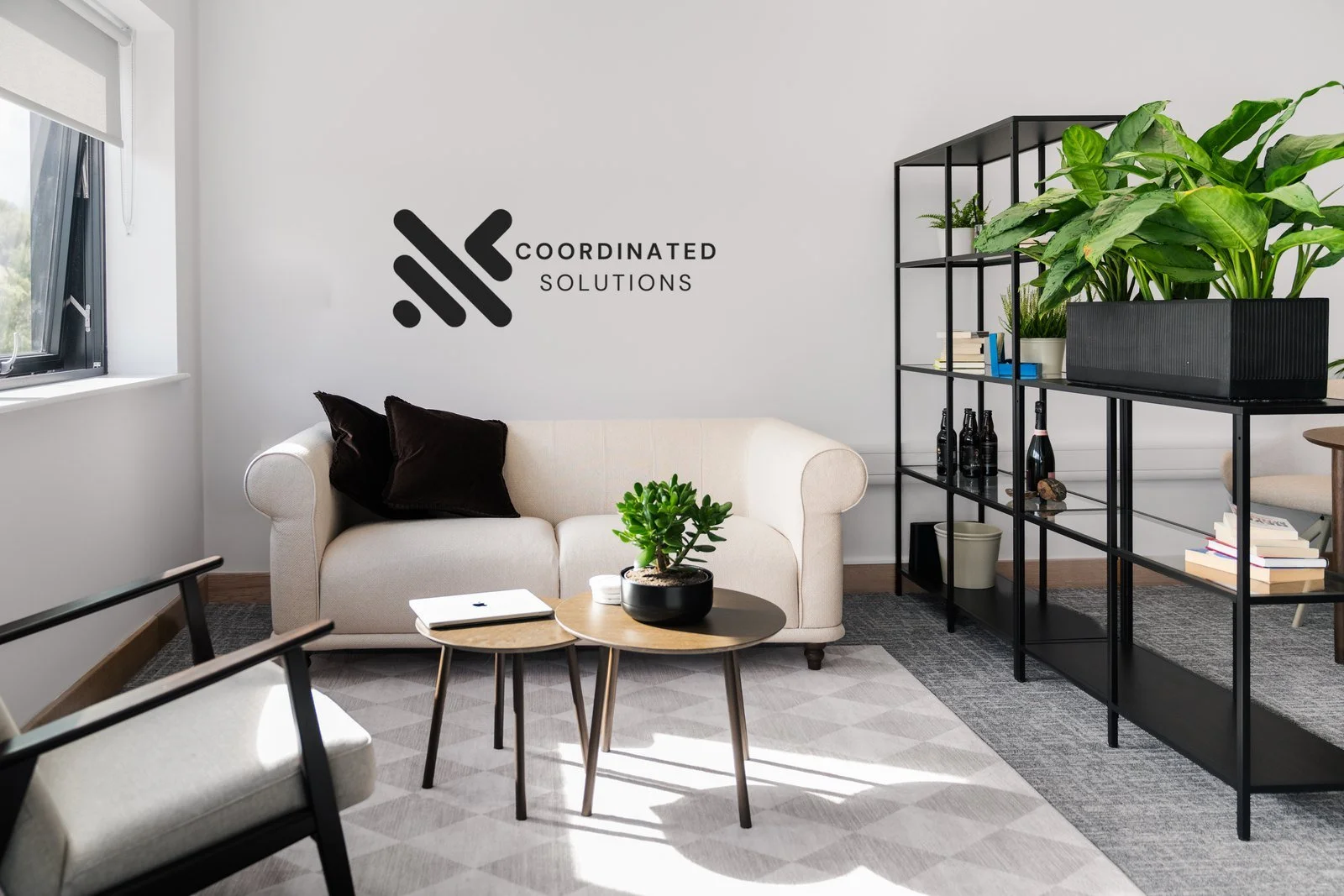 The seating area at Coordinated Solutions, The Moorings