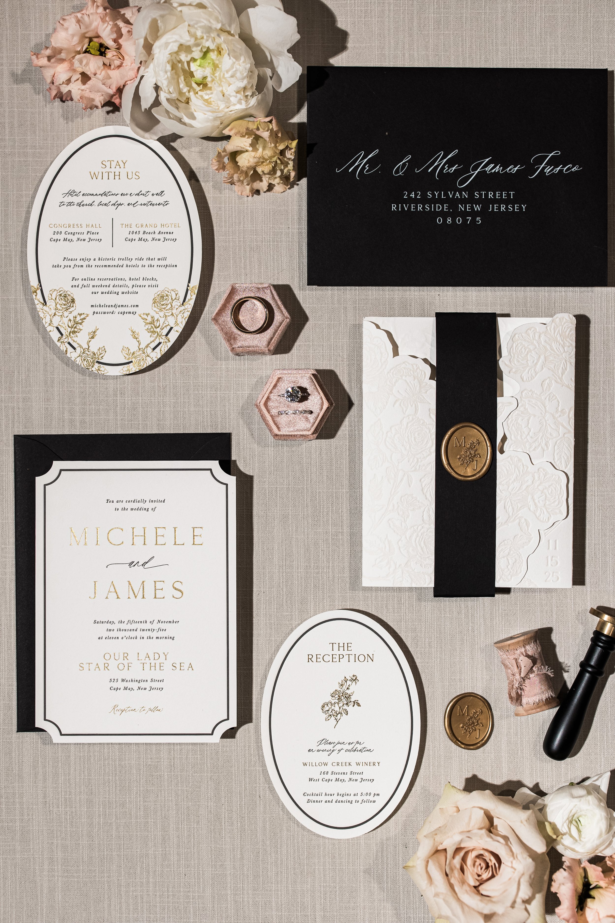 The Fuscos invitation suite