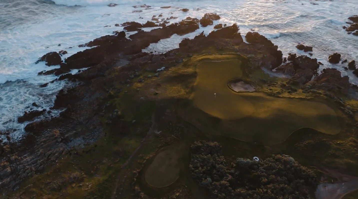 Golf course aerial view