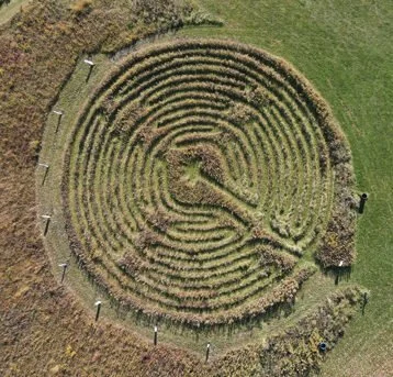 The Chartres-style labyrinth at Crown Point