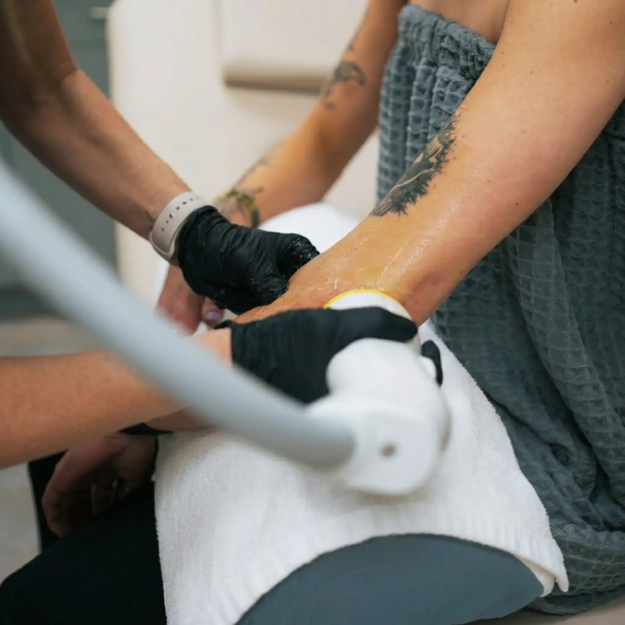 Patient consultation for SoftWave therapy assessment
