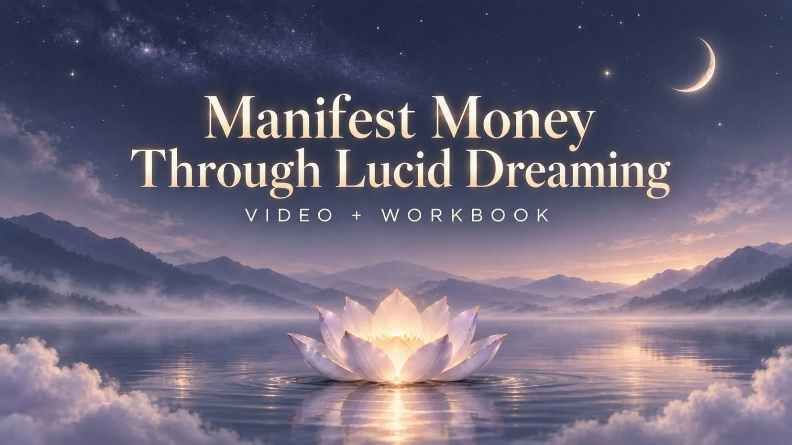 Manifest Money Through Lucid Dreaming video and workbook