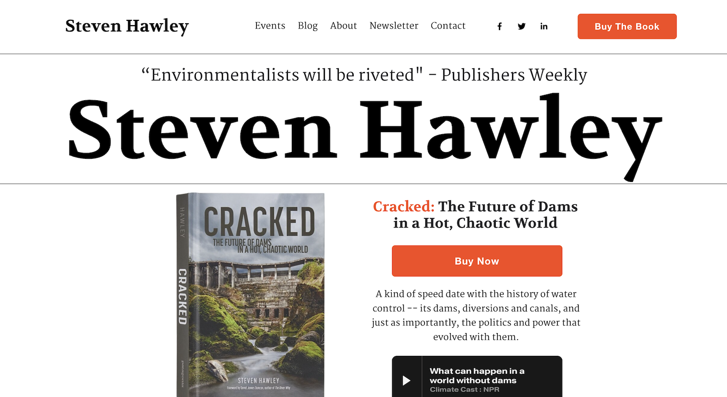 Steven Hawley homepage banner