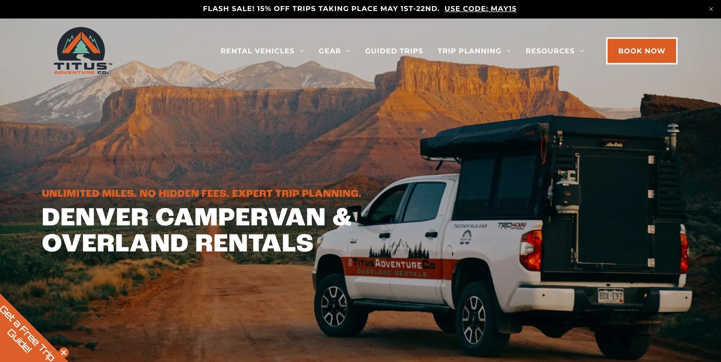 Titus Adventures homepage banner