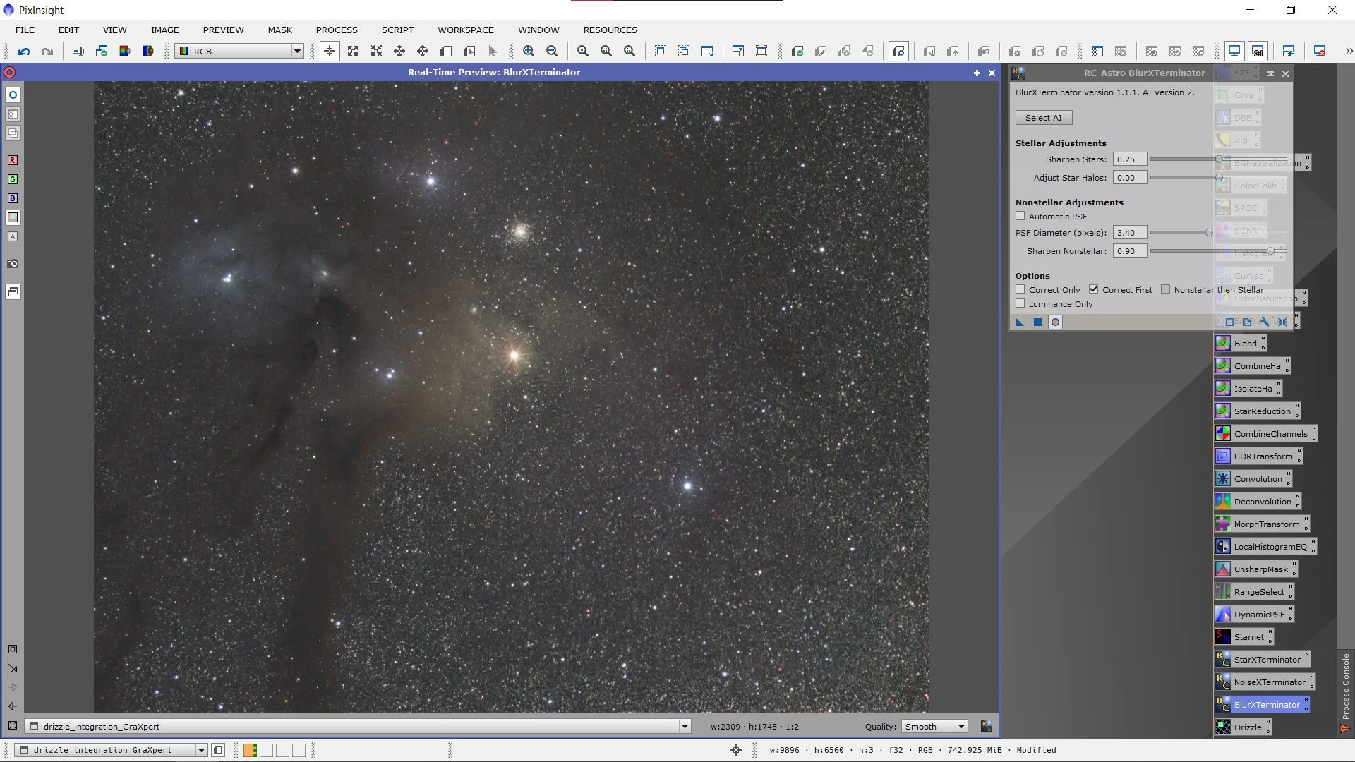 Deconvolution After