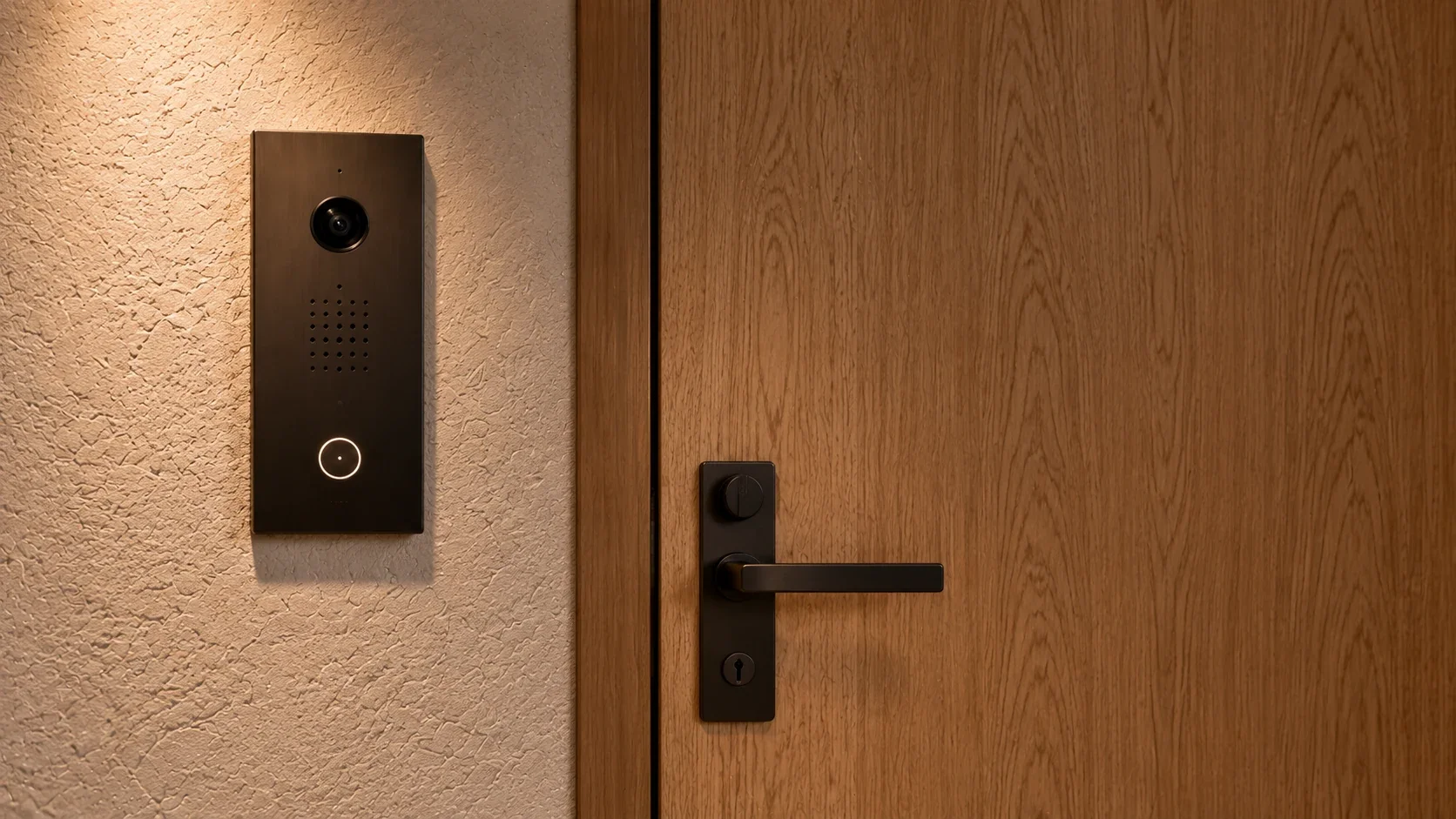 Strefa wejścia i sterowanie bezpieczeństwem w apartamencie ML Comfy