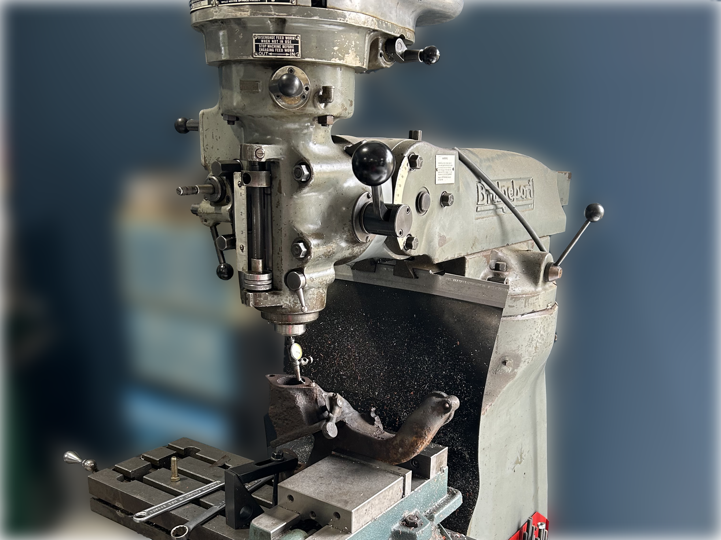 We utilize our bridgeport milling machine to produce precision parts and components