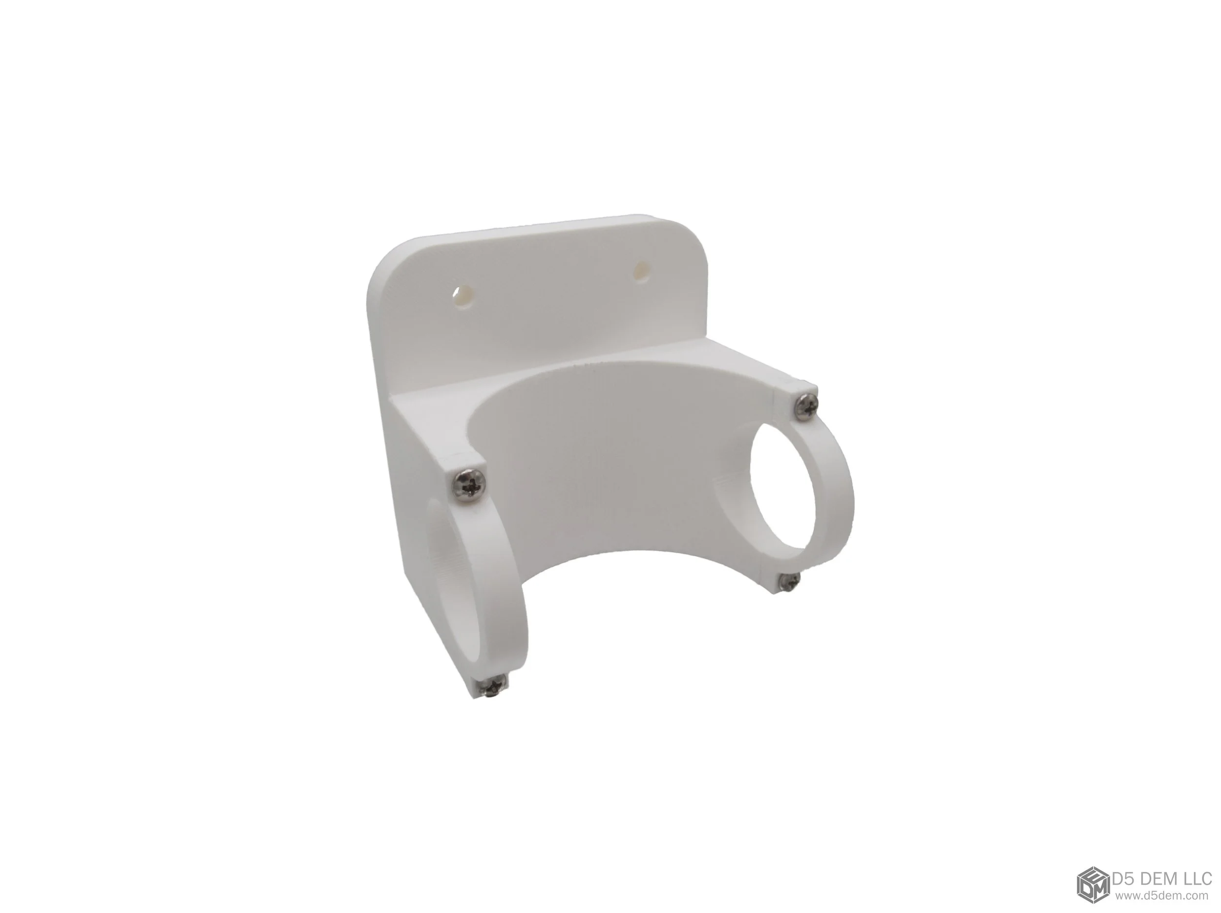 A holder for a water pump which we manufactured using 3D printing techniques