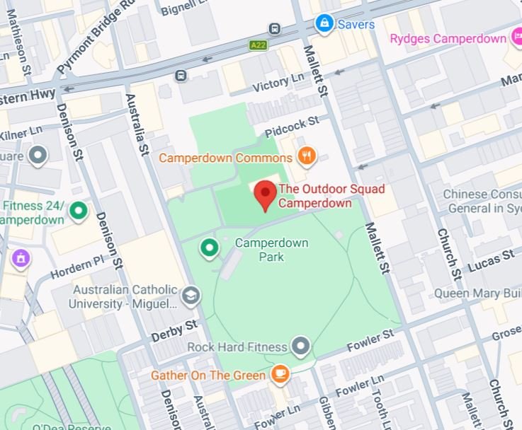 Camperdown Map