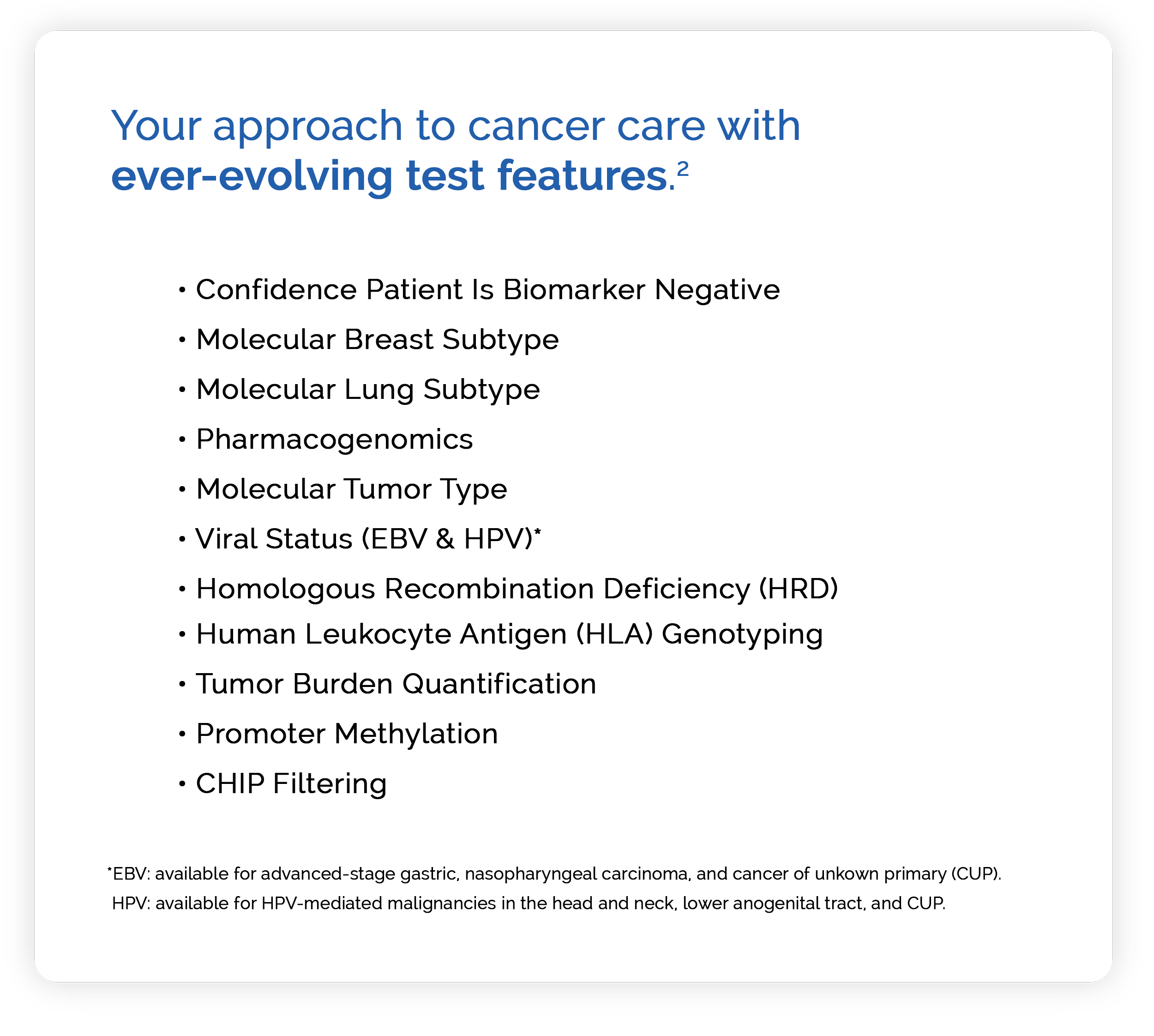Test Features