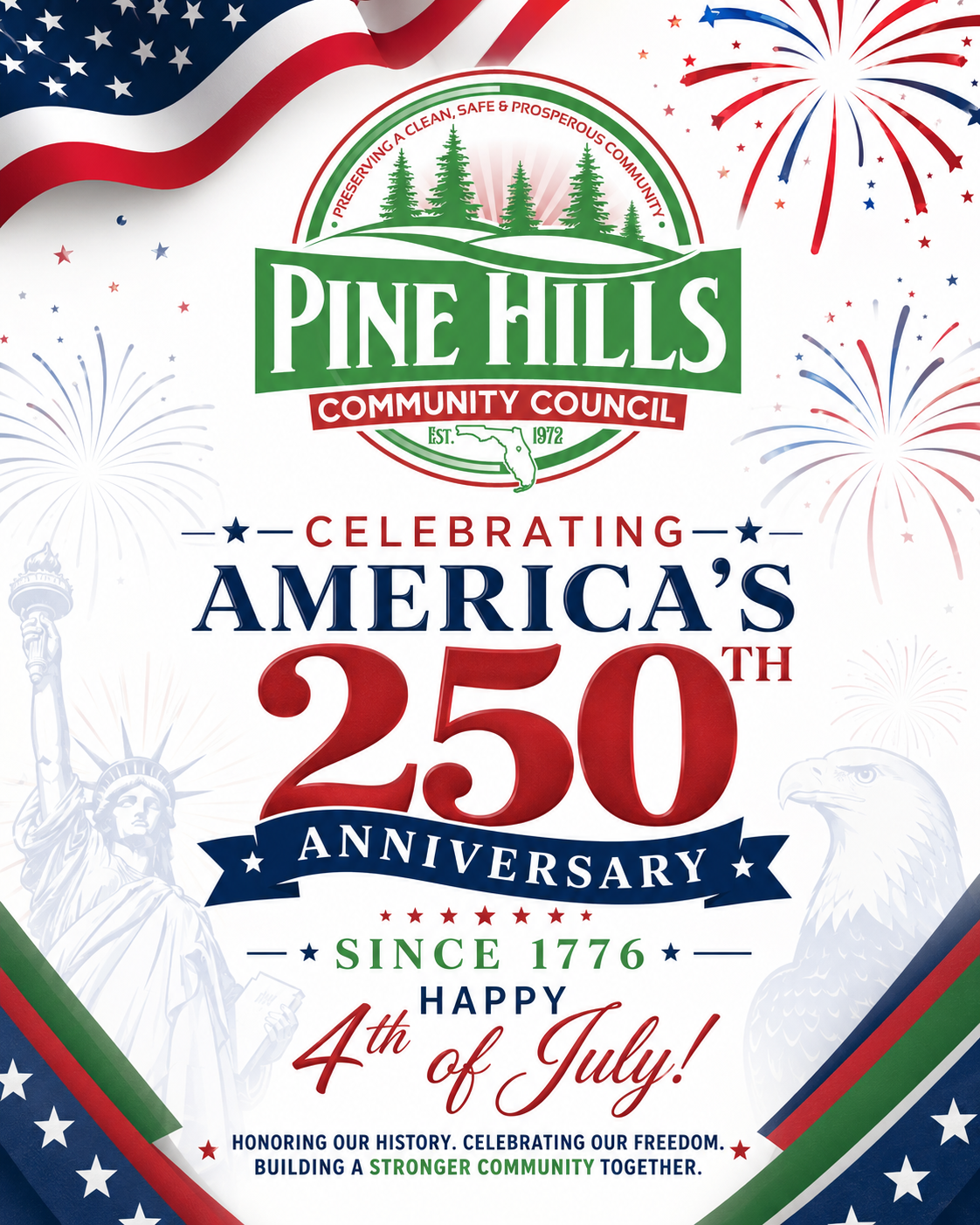 Fourth of July PHCC Graphic