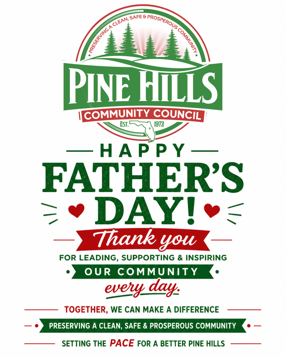 Happy Father’s Day from the Pine Hills Community Council