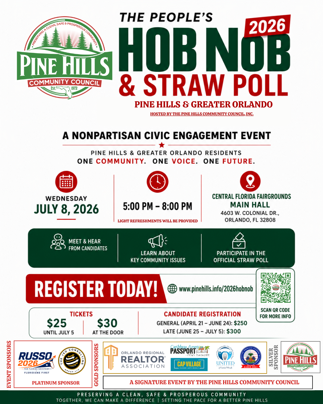 The People's Hob Nob and Straw Poll Pine Hills and Greater Orlando flyer