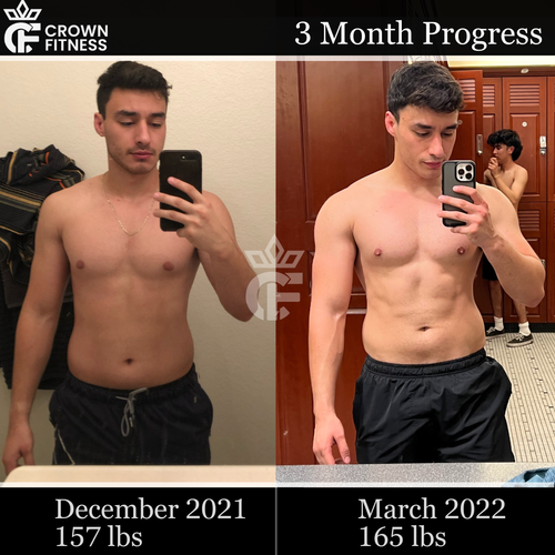 3 month muscle building transformation with personal training in Irvine, CA