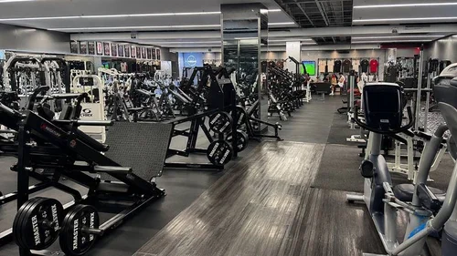 Private personal training floor at Crown Fitness Main Street studio in Irvine