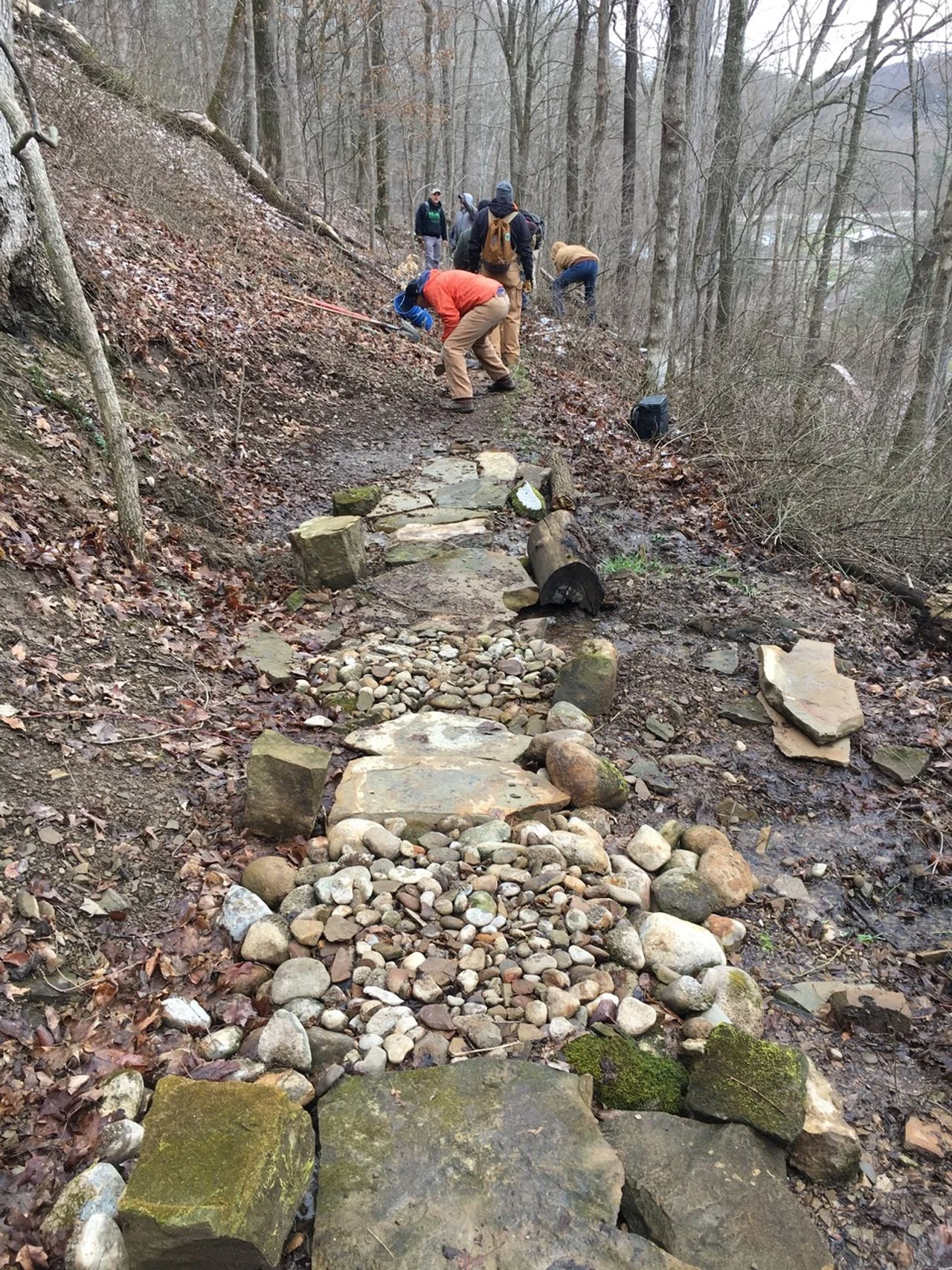 MMBC volunteers supporting Mohican trails