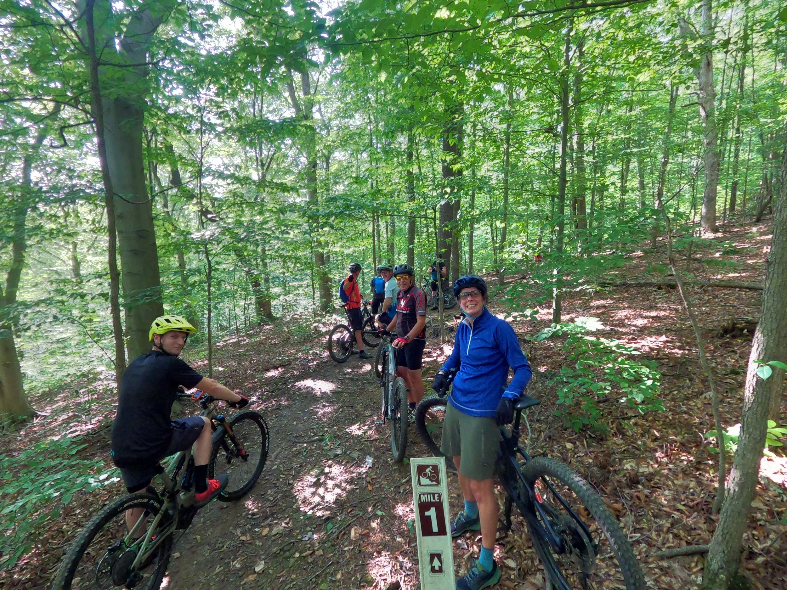 MMBC riders at Mile Marker 1