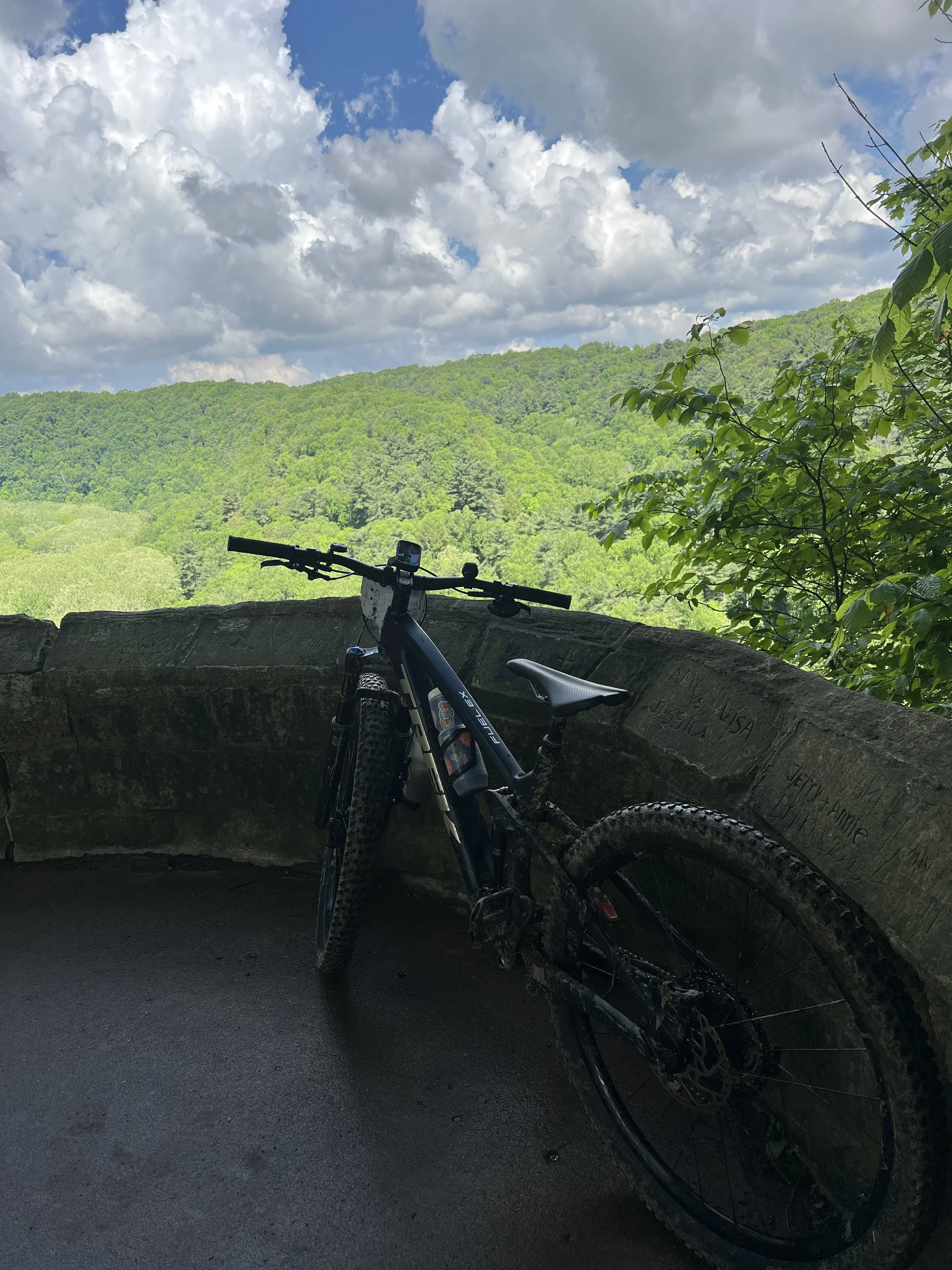 Scenic overlook in Mohican State Forest