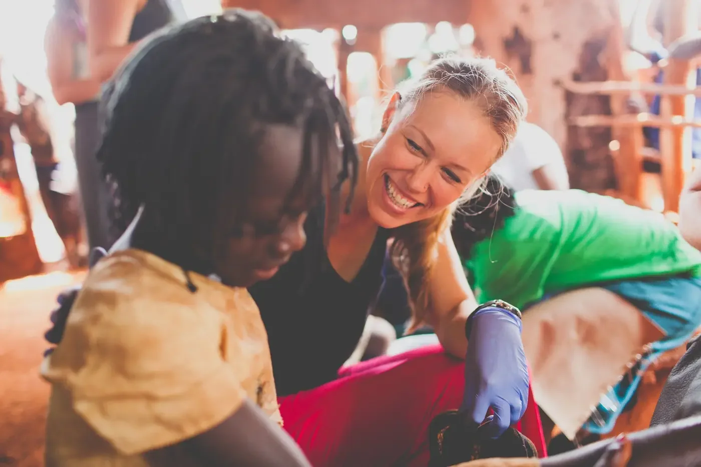 Weekly school and community clinics