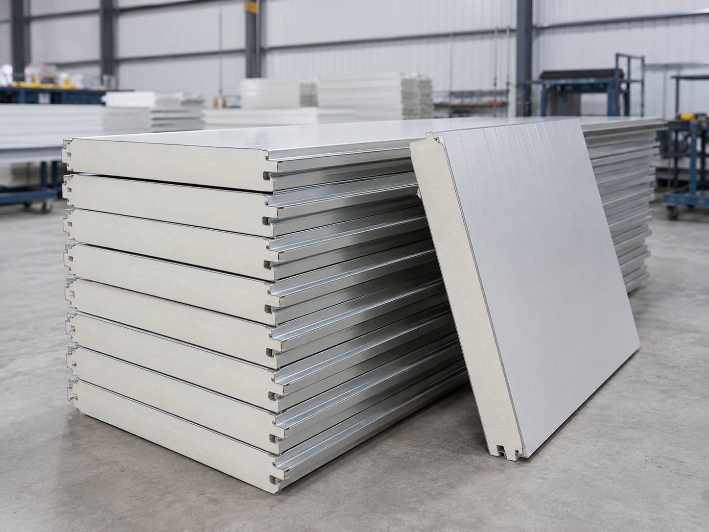 Cam lock insulated cold room panels for a Titan walk-in freezer installation