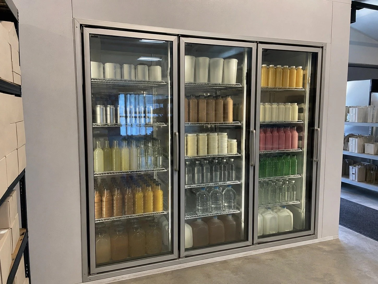 Finished commercial walk-in freezer completed in Southern Ontario