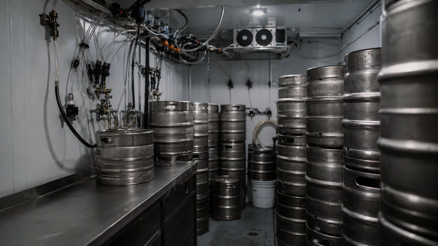 Restaurant walk-in cooler installed by Titan in a Newmarket commercial kitchen