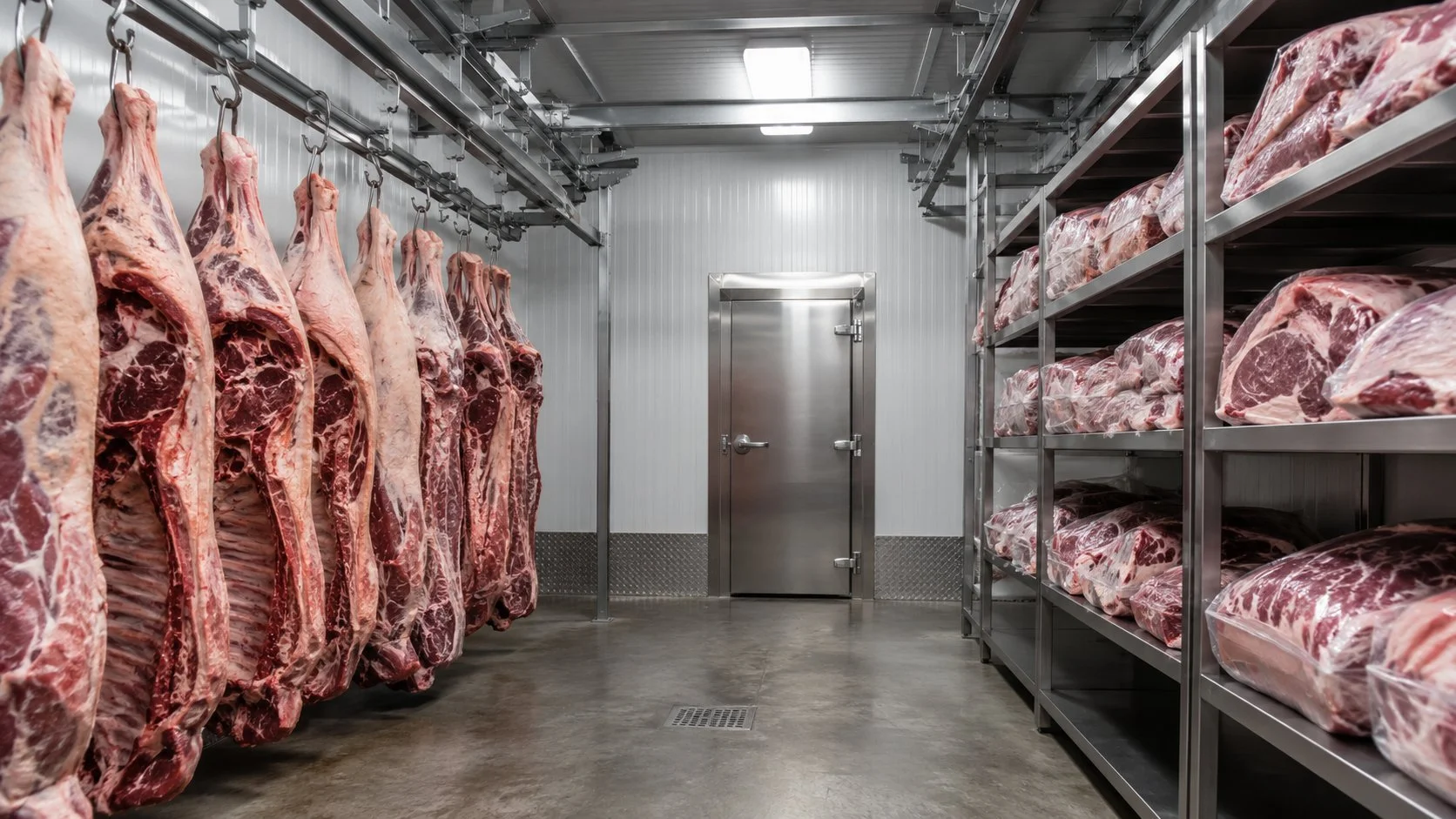 Walk-in cold room built for a butcher shop