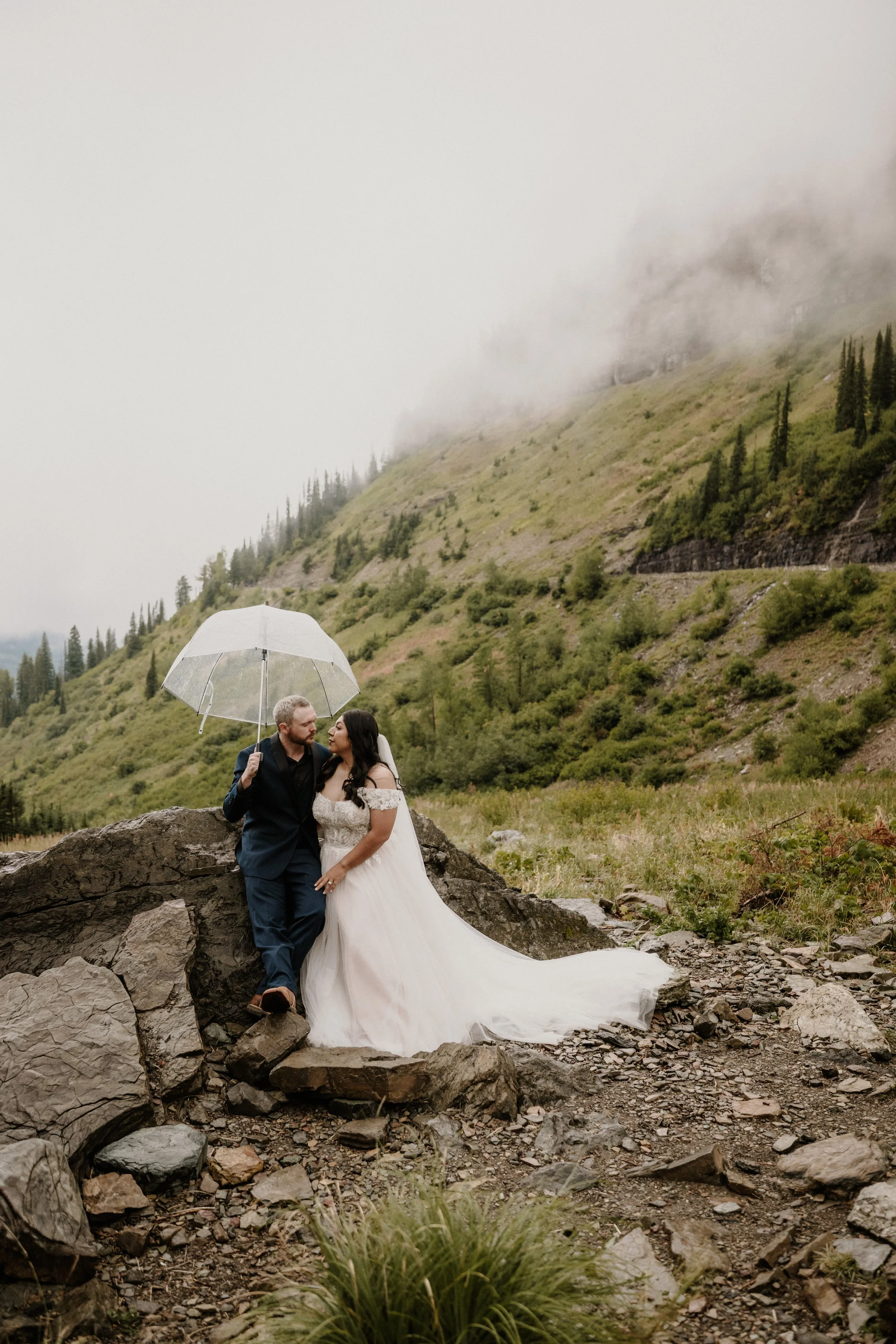 Glacier National Park elopement at Big Bend by Stan Todorov