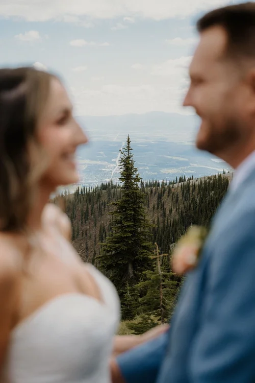Couple during their Montana elopement, photographed by Stan Todorov