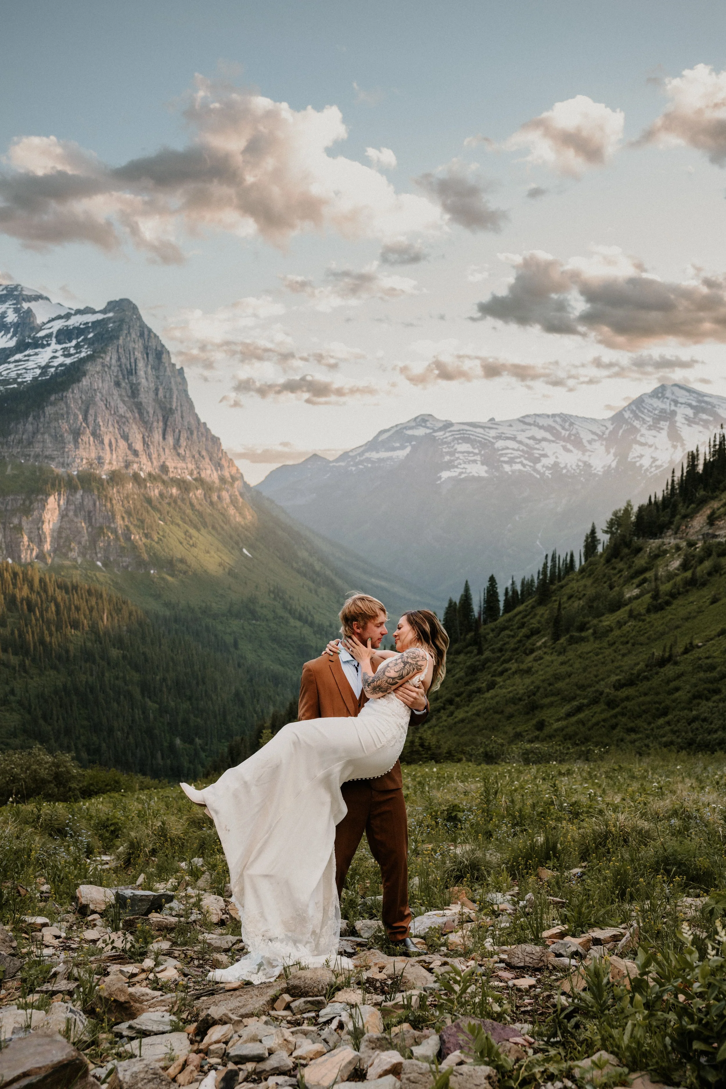 Janet and Jordan at Big Bend in Glacier National Park