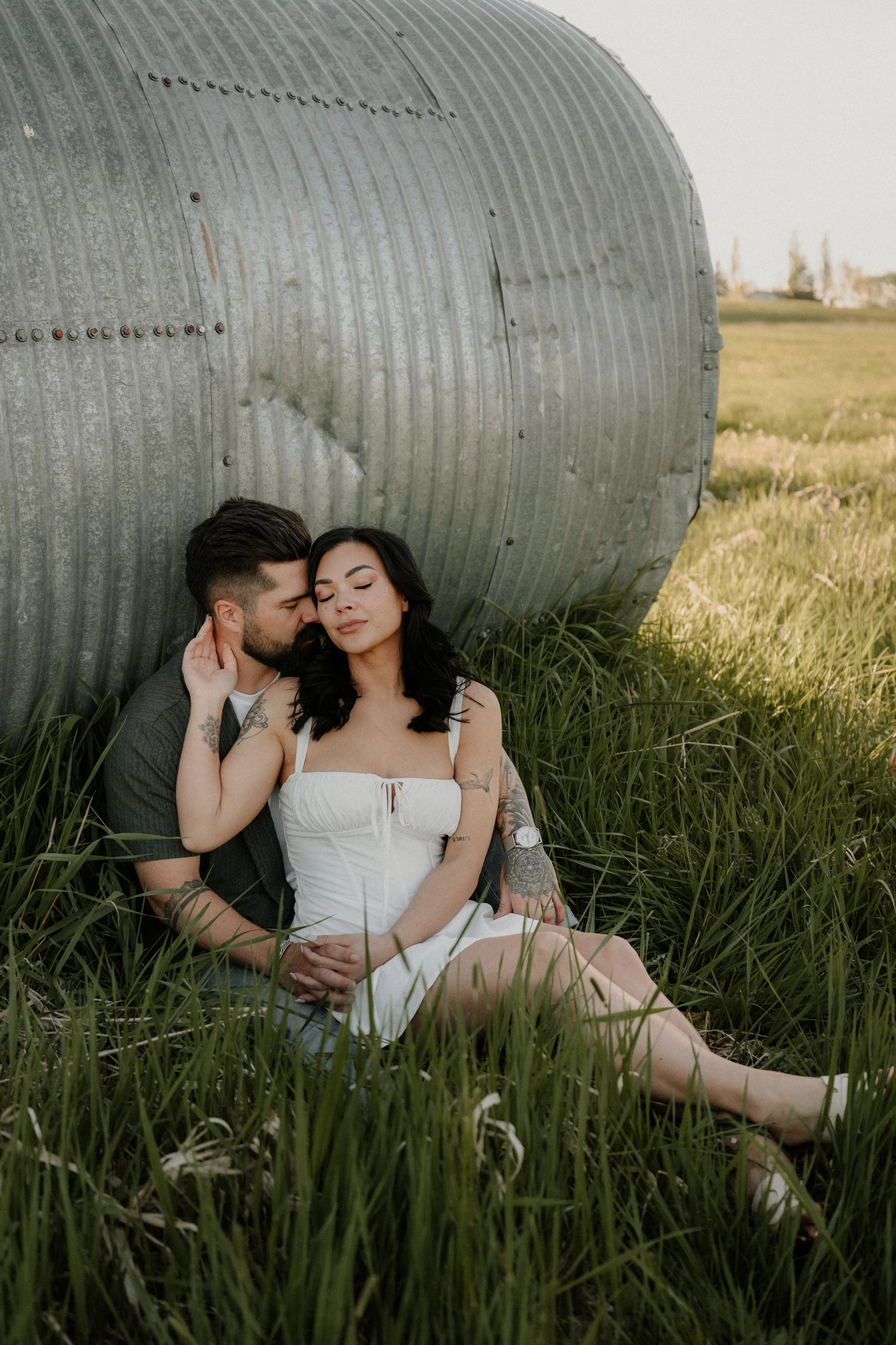 Candid wedding reception moment in the Flathead Valley