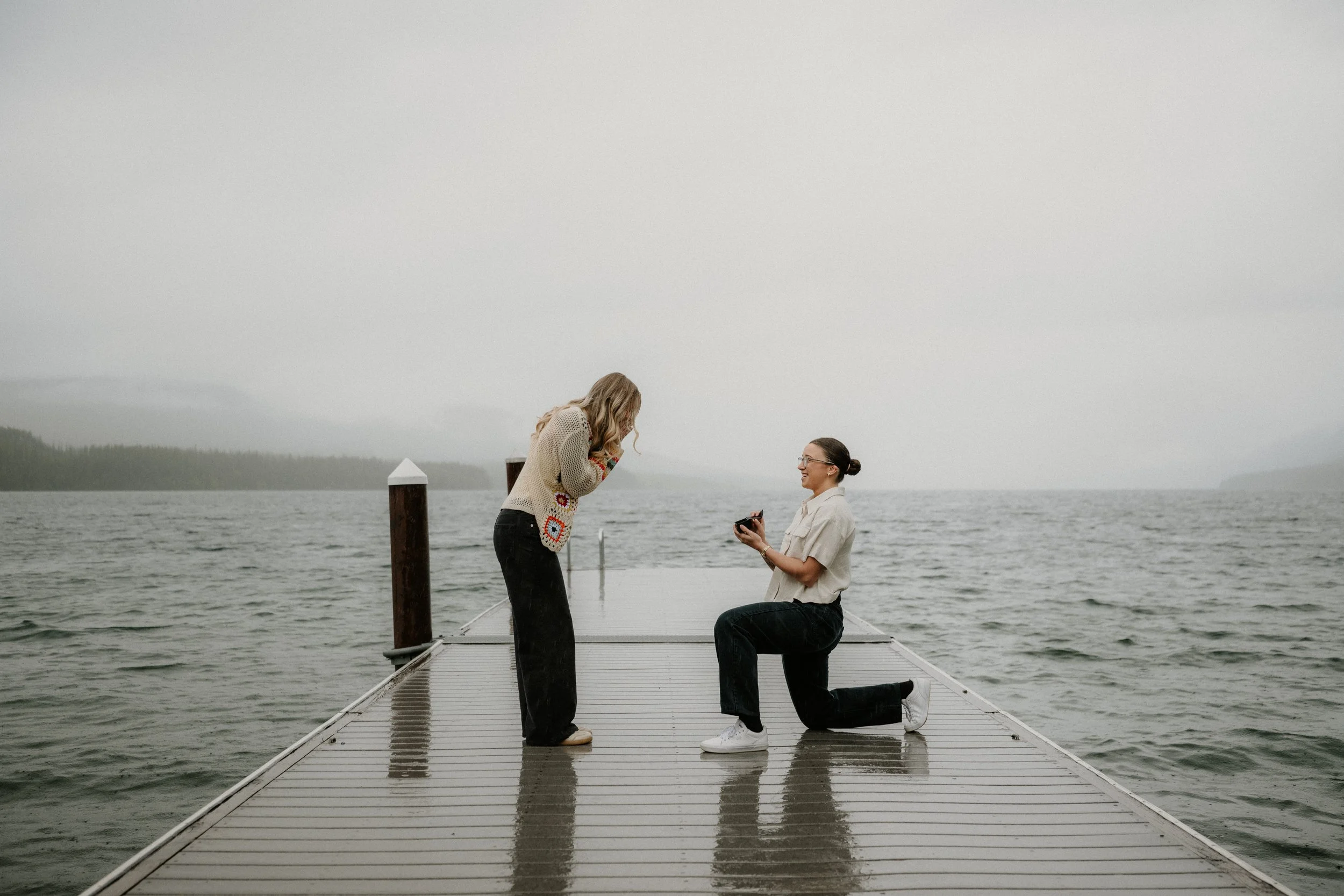 Taylor and Whitney portrait at Lake McDonald in Glacier National Park