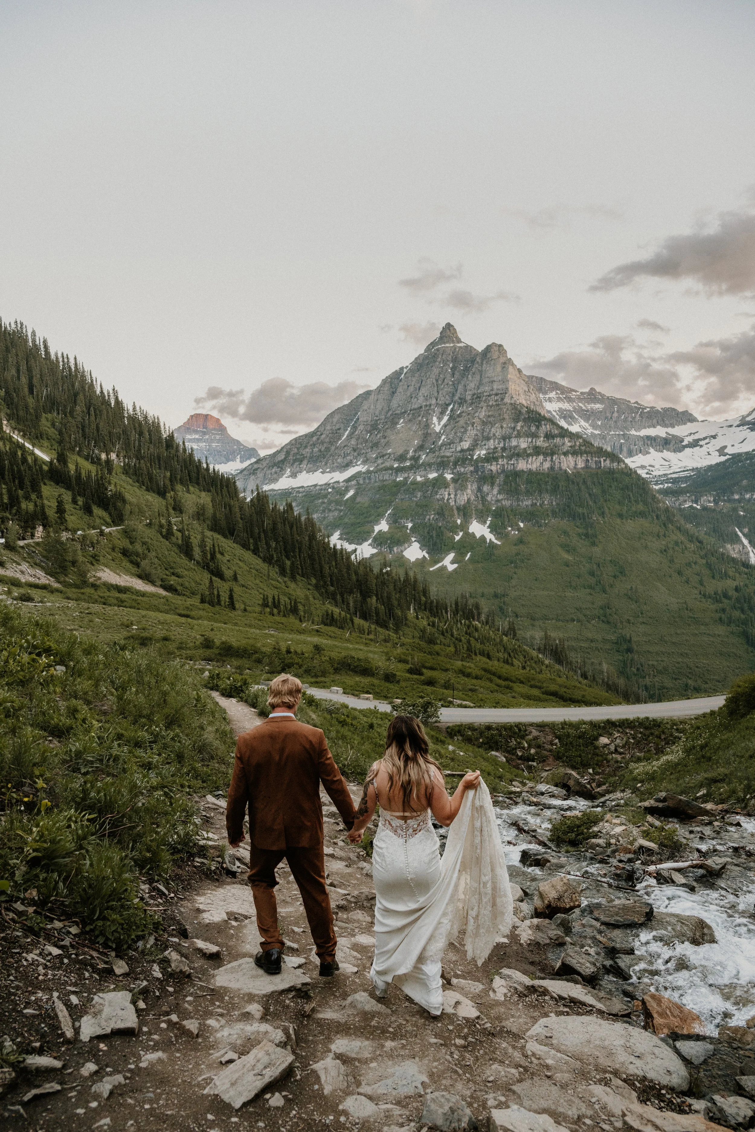 Janet and Jordan at Big Bend in Glacier National Park