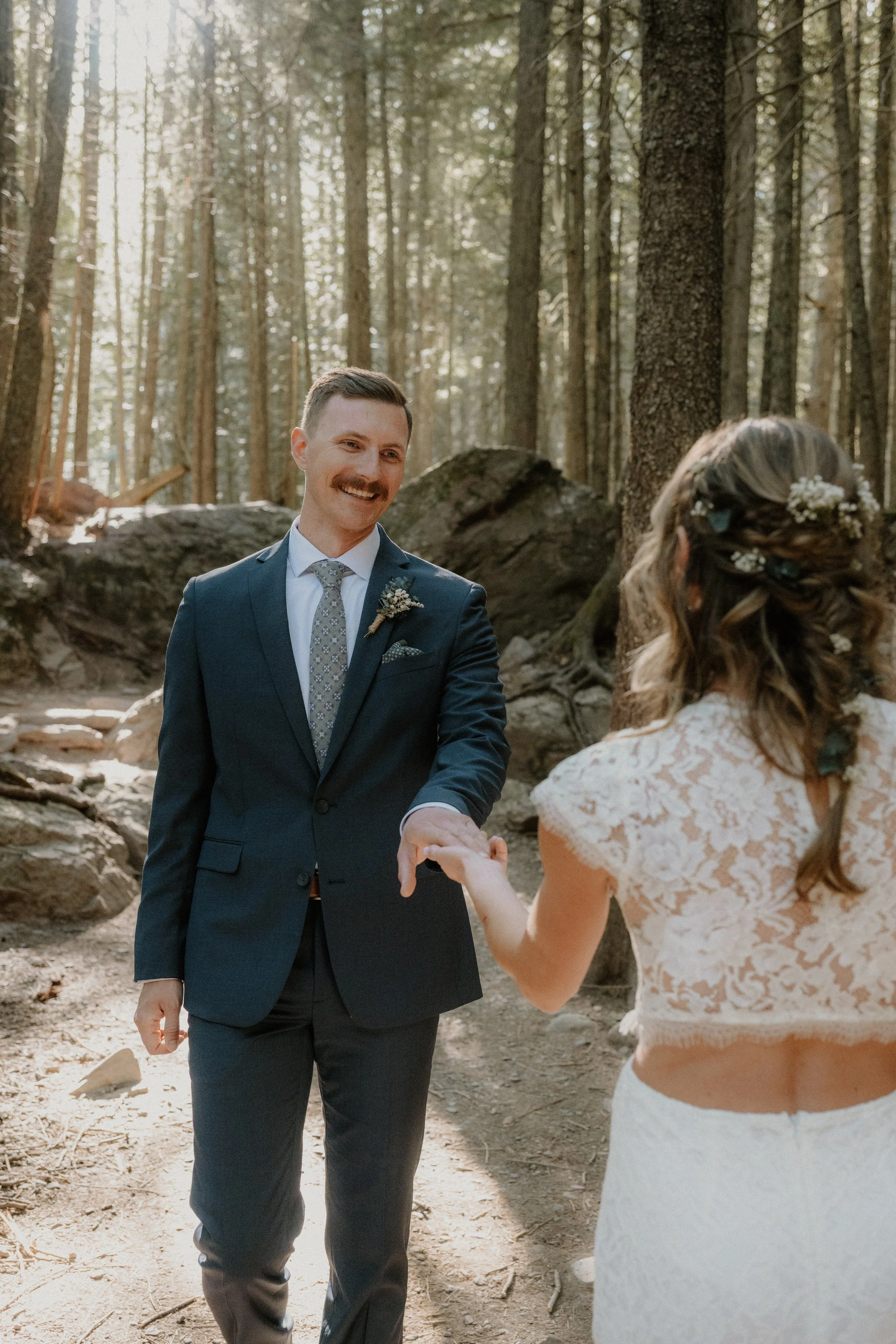 Glacier National Park elopement at Avalanche Lake