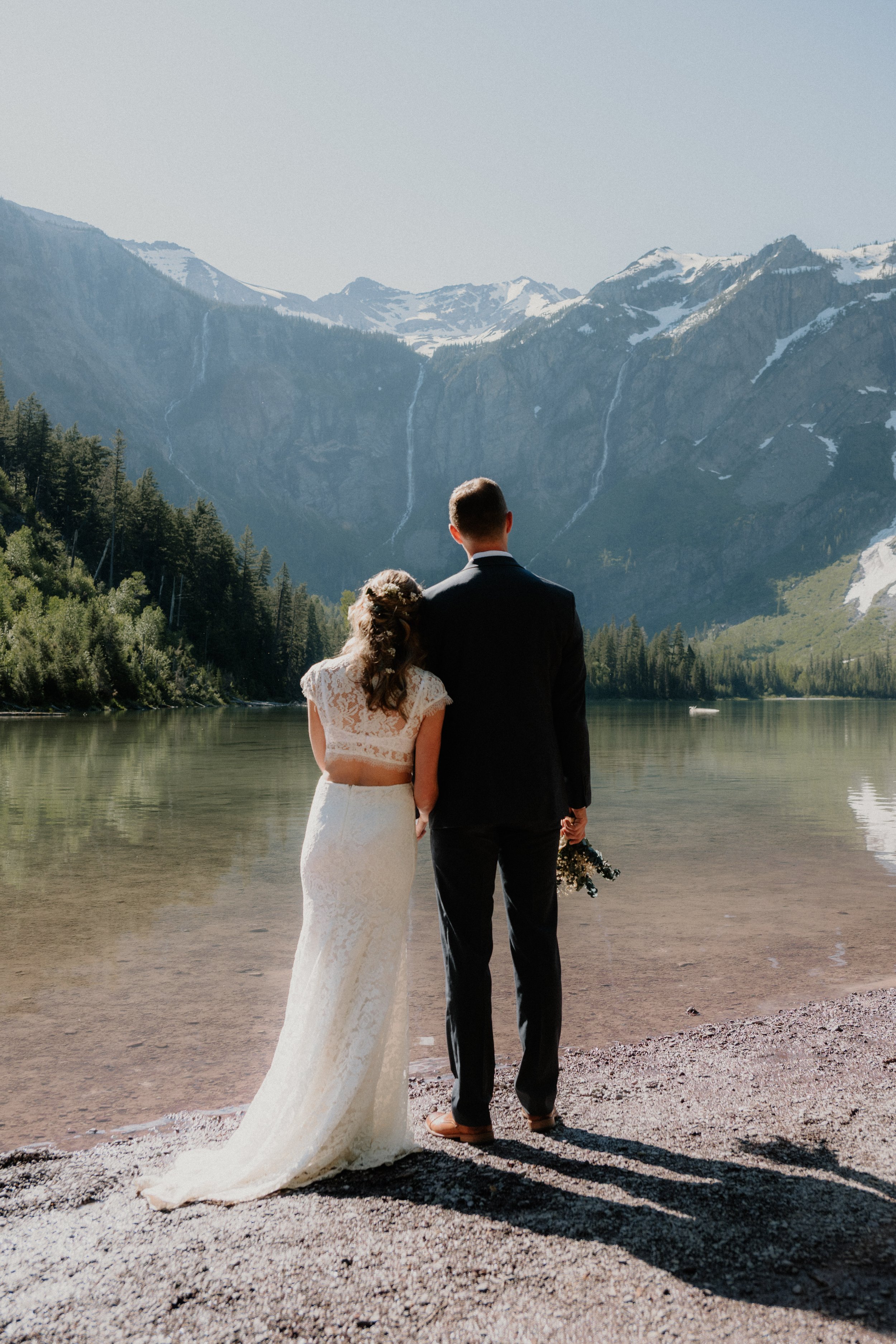 Glacier National Park elopement on the Trail of the Cedars