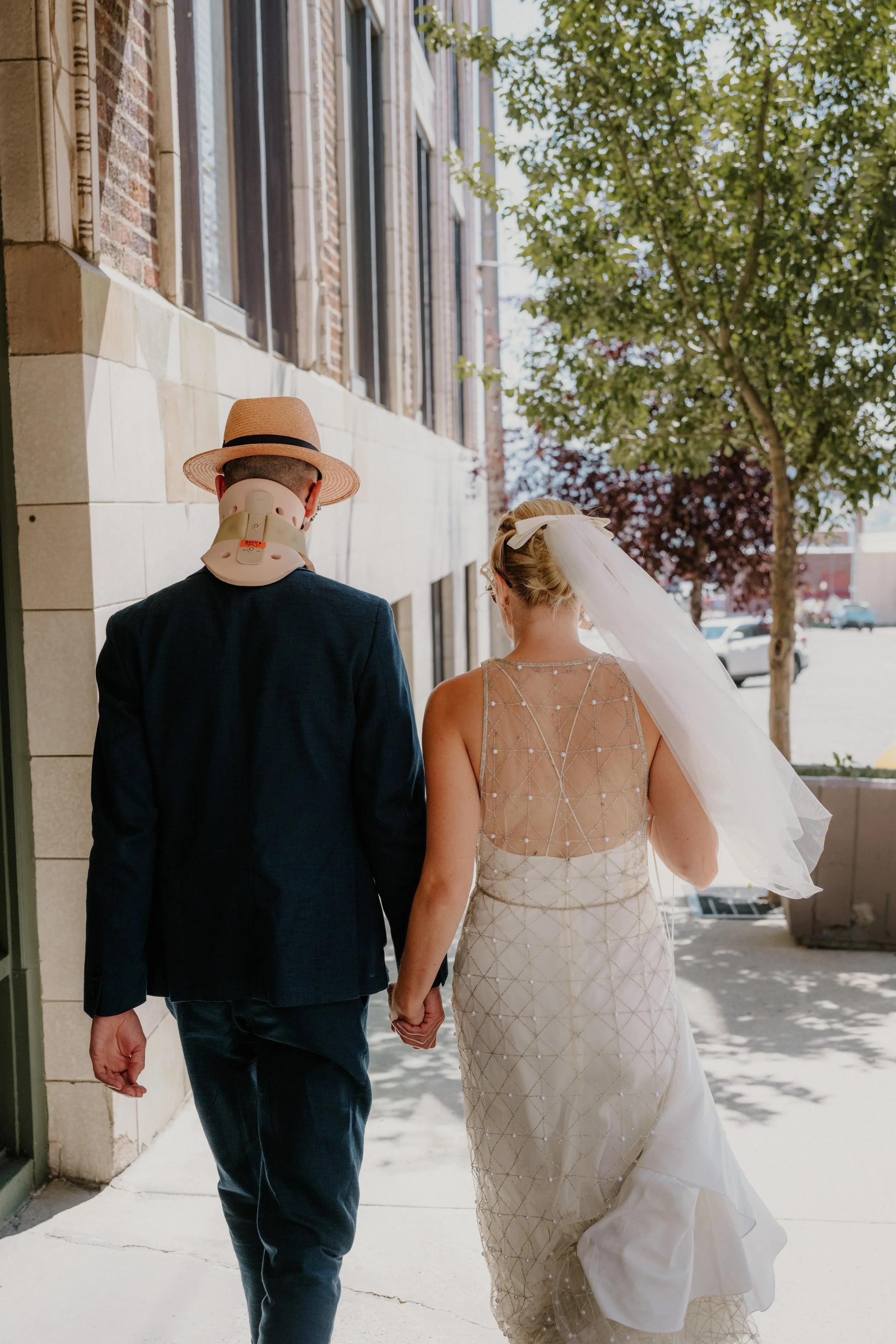 Anna and Samuel's wedding ceremony, Butte