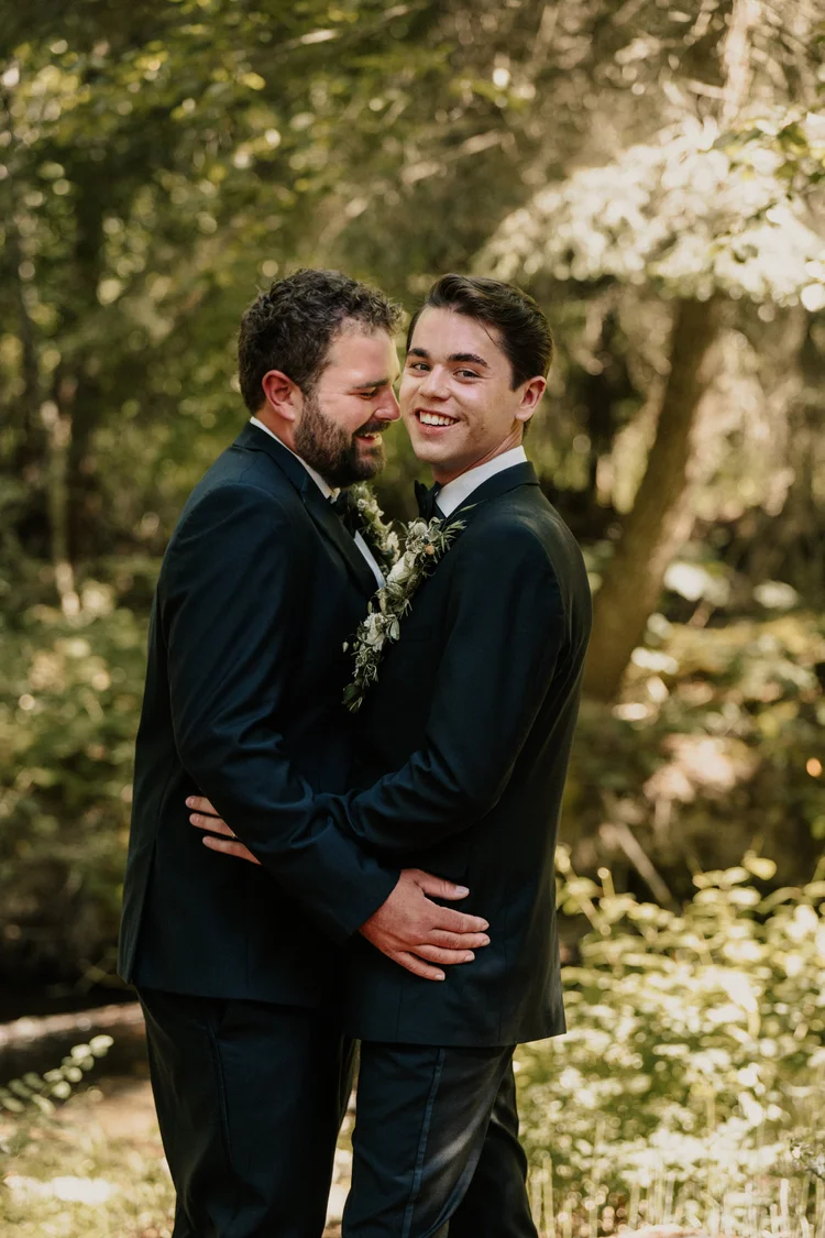 Zane and Hunter's LGBTQ-inclusive Montana wedding at Cabins at Blacktail