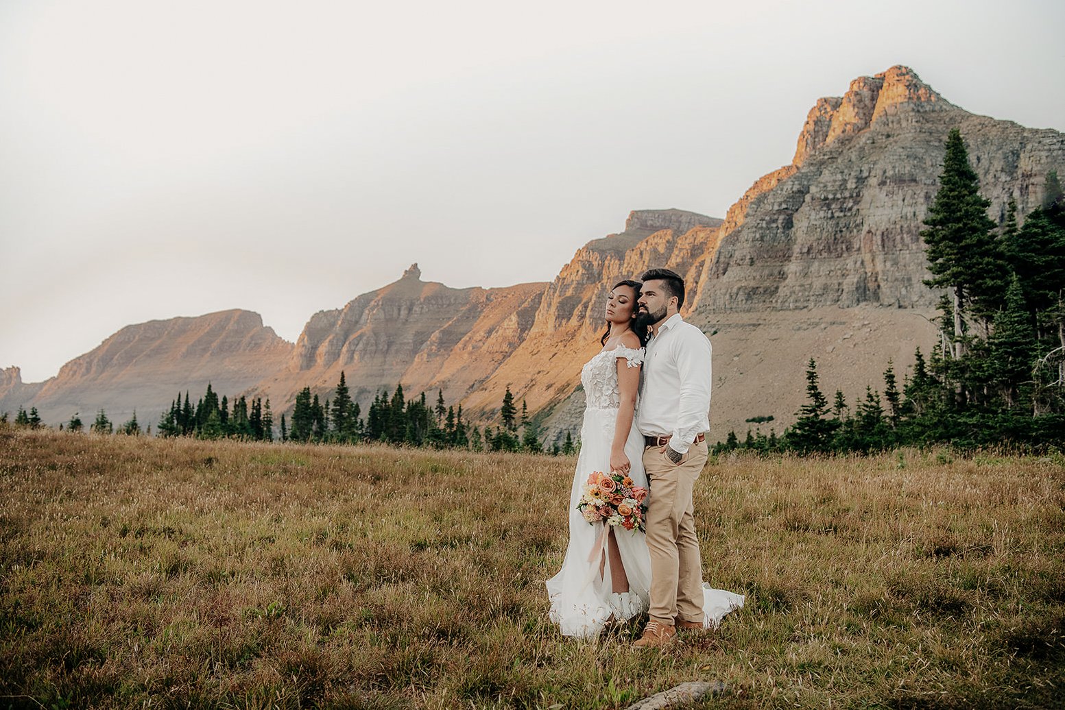 Documentary Glacier National Park elopement photography by Stan Todorov